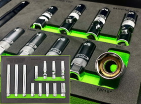 VIM Tools MSPM100 12 Piece Magnetic Master Spark Plug Socket Set
