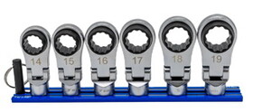 Vim Tools VMNORA150XL 6 Piece 3/8" Drive XL Metric&nbsp;Nano Flex Ratcheting&nbsp;Attachment Set