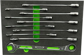 VIM Tools SAR100 Slim Angled Ratcheting Wrenches
