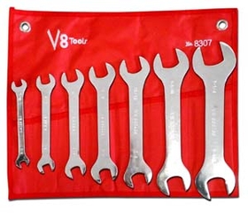 V8 Tools VT8307 7 Piece SAE Super Thin Wrench Set