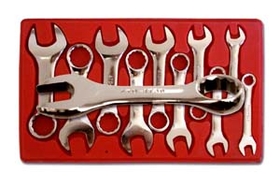 V8 Tools VT8910 10 Piece Metric Stubby Combination Wrench Set