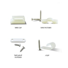 Diode LED Wire Management - Clips and Fasteners