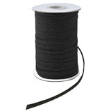 10 Rolls 196-Yards 1/4 1/8 inch Flat Elastic Band Roll Stretch Cord Rope Spool for Pants Garment Knit Sewing Clothing Cuff Craft DIY Material Bulk White Black