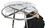 Econoco 30RTC Grid Basket Rack Topper, 30" diameter, Chrome, Price/Each