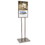 Econoco BH23 14&quot; x 22&quot; Bulletin Sign Holder w/ Extra-Heavy Raised Base, Price/Each