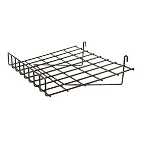 Econoco 1/4" Wire Slant Shelf With Front Lip For Grid Panel Slgp