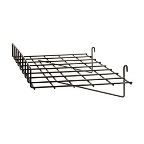 Econoco 1/4" Wire Straight Shelf With Front Lip For Grid Panel