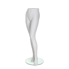 Econoco CAFL1SMH Female Trouser Form with Abstract Foot &amp; Removable Heel., Matte White