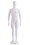 Econoco DEREK1OV Male Mannequin - Oval Head, Arms at Sides, Finish: Matte White, Price/Each