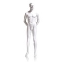 Econoco EAMH-3 Male Mannequin - Molded Head, Hands Behind Back, Legs Straight, 73