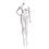 Econoco EVE-1HL Female Mannequin - Headless, Right Hand On Hip, Left Leg Slightly Bent, 63"H - Bust: 34", Waist: 25", Hip: 35", True White, Price/Each