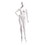Econoco EVE-2H-OV Female Mannequin - Oval head, Right Hand On Hip, Left Leg Forward, 71"H - Bust: 34", Waist: 25", Hip: 35", True White, Price/Each