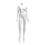 Econoco EVE-4HL Female Mannequin - Headless, Arms by Side, Right Leg Slightly Forward, 63"H - Bust: 34", Waist: 25", Hip: 35", True White, Price/Each