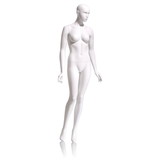 Econoco EVE-5H Female Mannequin - Abstract head, Arms by Side, Right Leg Slightly Bent, 71