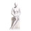Econoco EVE-6H-OV Female Mannequin - Oval head, Hands on Lap, Seated, 71"H - Bust: 34", Waist: 25", Hip: 35", True White, Price/Each