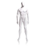 Econoco GEN-1H-OV Male Mannequin - Oval Head, Arms by Side, Legs Slightly Bent, 73