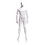 Econoco GEN-1H-OV Male Mannequin - Oval Head, Arms by Side, Legs Slightly Bent, 73"H - Chest: 37", Waist: 30", Hip: 37", True White, Price/Each