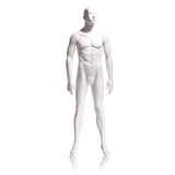Econoco GEN-1H Male Mannequin - Abstract Head, Arms by Side, Legs Slightly Bent, 73