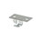 Econoco GLKC Deluxe Style Snap-In Center Shelf Rest, Zinc, 1/8" (.125), Center, Price/500/Pack