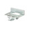 Econoco GLKF Deluxe Style Snap-In Front Shelf Rest, Zinc, Front, Price/500/Pack