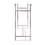 Econoco K40 Adjustable Double Bar Rack, Each rack is 60"L and 22"W, Chrome, Price/Each
