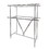 Econoco KH2 Clamp-On Hangrail for Double Bar Racks K40 and K41.  Priced per rail, 60"L, Chrome, Price/2/Pack