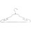 Econoco LIN-16 16&quot; Steel Lingerie Hanger w/ Regular Hook