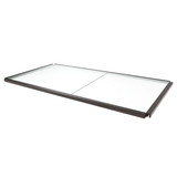 Econoco LNWUSHLF2 Linea Glass Shelf for Freestanding Merchandising Unit, Finish: Statuary Bronze