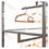 Econoco LNWUSHLFAH Linea Add-On Hang Bar for Glass Shelf, Price/Each