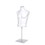 Econoco MBUST12RB Male Torso Form with Base, White, Finish: Matte, Price/Each