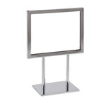 Econoco Metal Sign Holder With Mitered Corners With Flat Base