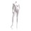 Econoco MGF1-HL Female Mannequin - Headless, Left Arm Slightly Bent, Right Leg to Side, 64"H - Bust: 34", Waist: 25", Hip: 35", True White #109, Price/Each
