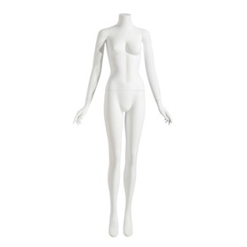 Econoco NIK1HL Female Mannequin - Headless, Arms by Side, Finish: Matte White