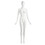 Econoco NIK1OV Female Mannequin - Oval Head, Arms by Side, Finish: Matte White, Price/Each