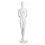 Econoco NIK2OV Female Mannequin - Oval Head, Arms Behind Back, Finish: Matte White, Price/Each