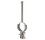 Econoco OC2 O-style Clamp w/ 3&quot; stem for  1-1/4&quot; and 1-5/16&quot; Round Tubing, Contains 3/8" fitting, Chrome, Price/100/Pack