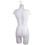 Econoco PEF78W Female Torso Form - No Arms, w/ Wire Loop and 7/8&quot; Flange for Base, Milky White, Price/Each