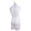 Econoco PEM78W Male Torso Form - No Arms, w/ Wire Loop and 7/8&quot; Flange for Base, Milky White, Price/Each