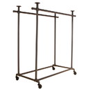 Econoco PSBB2TS Pipeline Double Ballet Bar (Frame Only), 48"W x 24"D x 52"H, Anthracite Grey