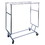 Econoco RCS-3 Collapsible Garment Rack w/ Double Round Tubing Hangrail, 48" Double Hangrail withTwo (2) 12" Pull-Out Rod, Chrome, Price/Each