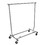 Econoco RCW-4 Collapsible Garment Rack - Square Tubing, 48" hangrail with two 12" pull-out rods, Chrome, Price/Each