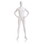 Econoco RWM2B3 Male - Abstract head facing straight, hands on hips, Finish: True White, Price/Each