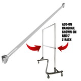 Econoco RZH-60 Add-On Hangrail for RZK/7 Rolling Rack, 58.25