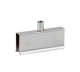 Econoco SC11 Spring Clamp for 1/2&quot; x 1-1/2&quot; Rectangular Tubing w/ 3/8&quot; Fitting, Chrome