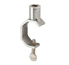Econoco SC23 Clamp w/ 3/8&quot; Swedge Fitting, Has 3/8" Swedged Fitting, Chrome