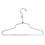 Econoco SLD-12-LH 12&quot; Steel Blouse and Dress Hanger w/ Loop Hook
