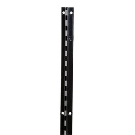 Econoco Recessed Slotted Standards For 3/4 Slatwall 1/2 Slots On 1 Center Black