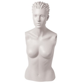 Econoco SYFB-H109 Female Bust w/ Head - Size 4, 35" chest, 25" waist, White