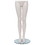 Econoco SYFL109 Female Legs w/ Glass Base, 72"H, 35"-25"-33-1/2", Shoe Size is 7-1/2", White, Price/Each