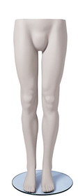 Econoco SYML109 Male Legs w/ Glass Base, 34 1/2" hips, 30" waist, White